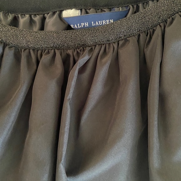 NWT Ralph Lauren Girl's Black Taffeta Mini Skirt; Size Girl's 12-14 (L) - Picture 5 of 5
